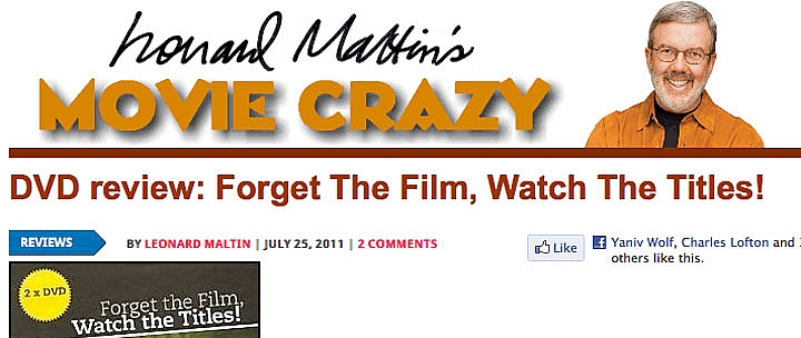 Leonard Maltin reviews Watch the Titles DVD