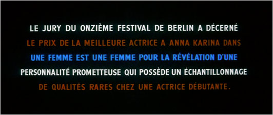 Une Femme Est Une Femme (still) Une Femme Est Une Femme (still)