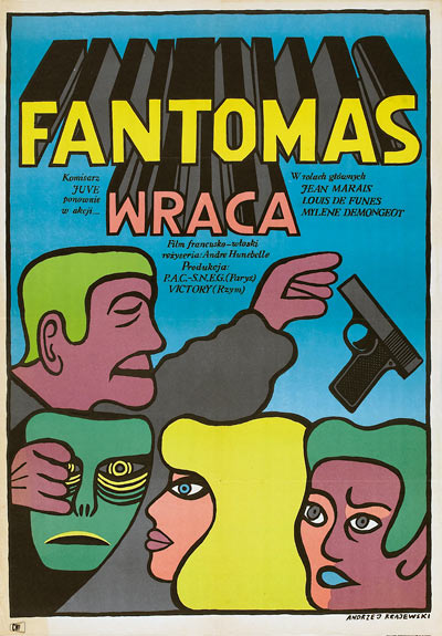 Fantomas Se Dechaine (Polish movie poster)