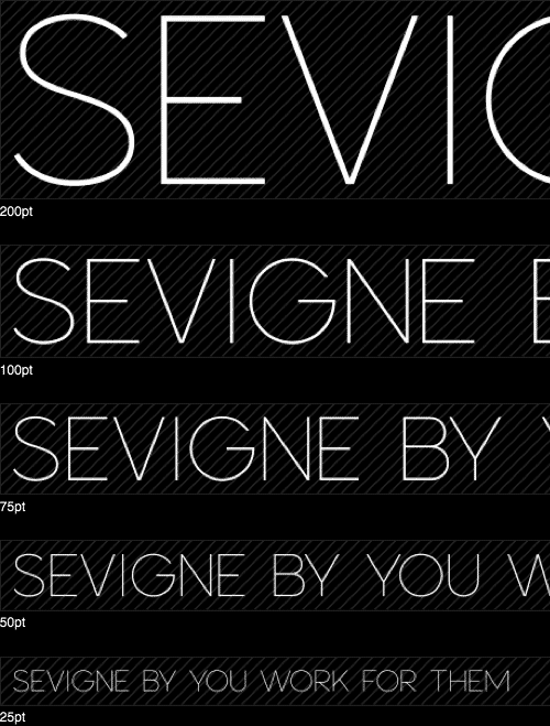 Sevigne font by You Work For Them