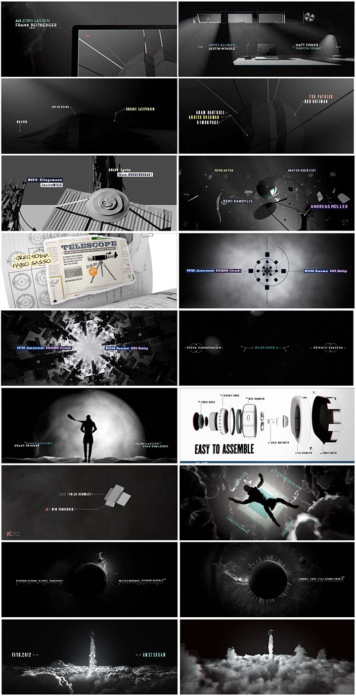 FITC Amsterdam 2012, title sketch board