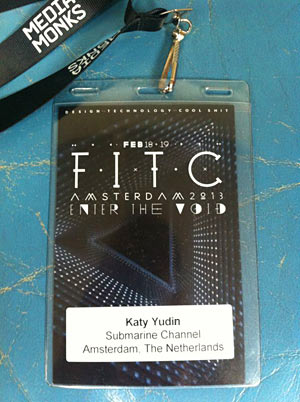 FITC 2013 guest pass Katy Yudin