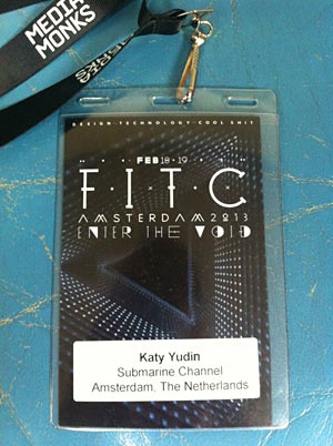 FITC 2013 guest pass Katy Yudin