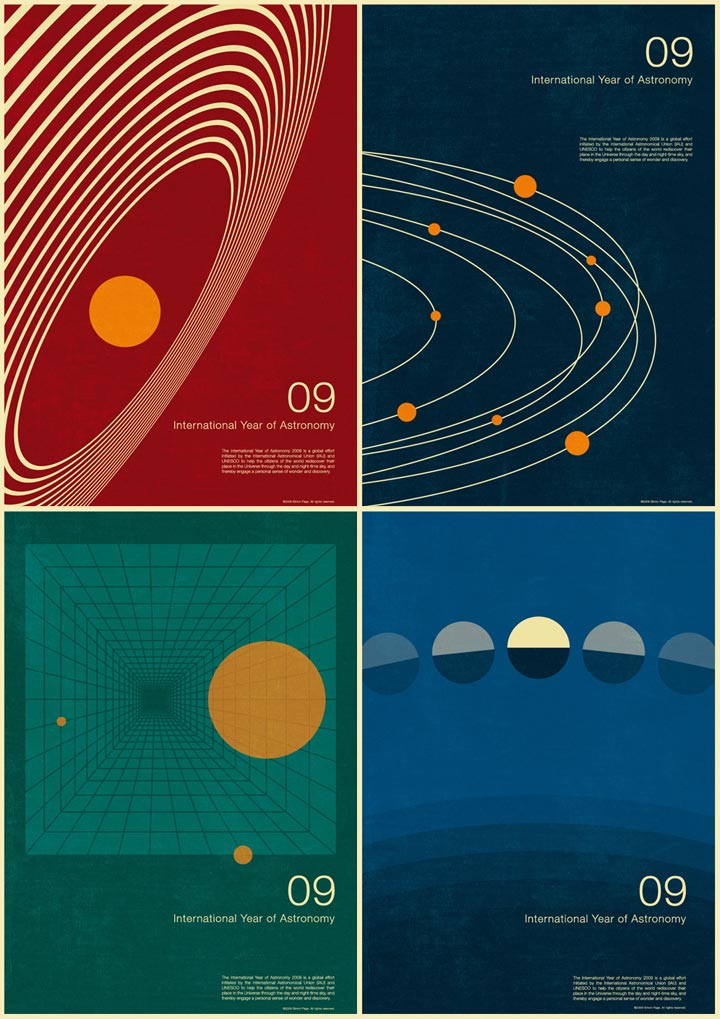 Simon C Page, The International Year Of Astronomy 2009, 4 posters