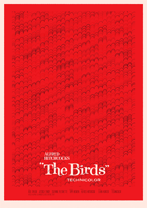 Simon C PAge - The Birds alternative film poster